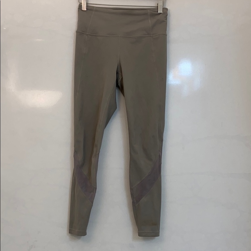 Athleta gray leggings with stains